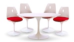 Tulip Table and 4 Tulip Chairs - Eero Saarinen