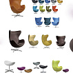 Arne Jacobsen Egg Chair eine große Auswahl an Lederausführungen.